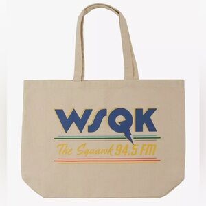 Stranger Things WSQK The Squawk Canvas Tote NWT